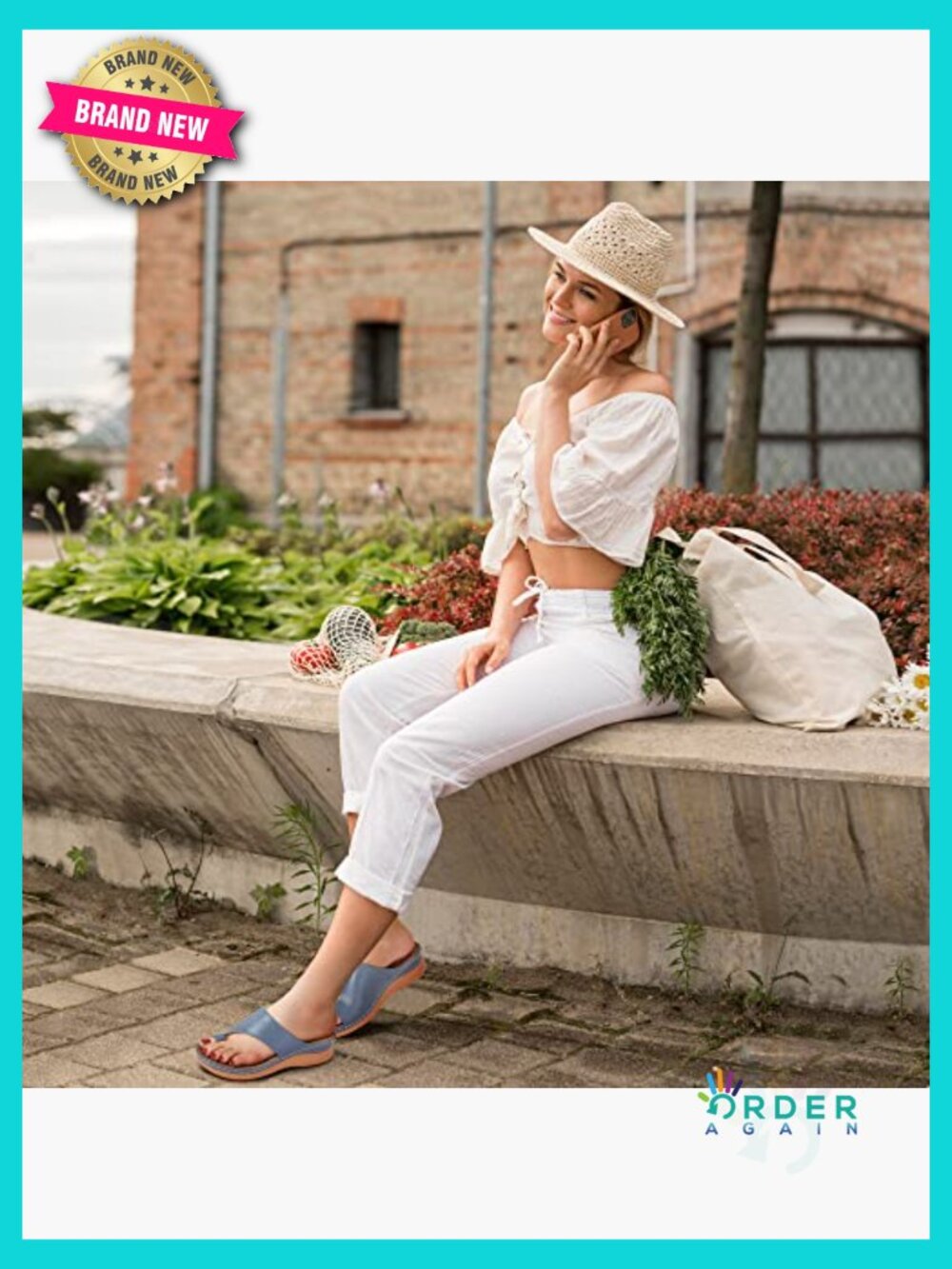 Orthopedic Wedge Sandals Comfortable Casual Walking Summer Platform Slip - Picture 2 of 7